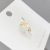 Korean Style Cymophanitel Flower Micro-Inlaid Zircon Ring Adjustable Women's Little Daisy Flowers Openings Ring Rings