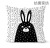 Amazon Hot Home Ins Nordic Style Simple Black and White Pillow Peach Skin Fabric Pillow Cover Back Cushion Lumbar Support Pillow