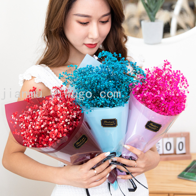 Factory Wholesale Starry Sky Preserved Fresh Flower Dried Flowers Bouquet Qixi Valentine's Day Confession Birthday Gift Teacher's Day Gift