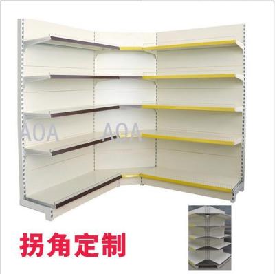 Market display shelves of single and double side supermarket shelves