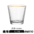 Hammered Pattern Glass 2021 New Glass Japanese Style Hammer Pattern Cup Golden Edge Water Cup Internet Celebrity Juice Cup