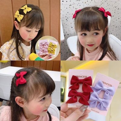 Children's Barrettes Bow Headdress Cute Princess Little Girl Hair Accessories Red, Girls Internet Celebrity Clip Baby Hair Clip