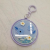 Color Painted Cartoon Pannier Bag Mirror Car Key Ring Key Ring Mirror Ornaments Cute Makeup Mirror Variety