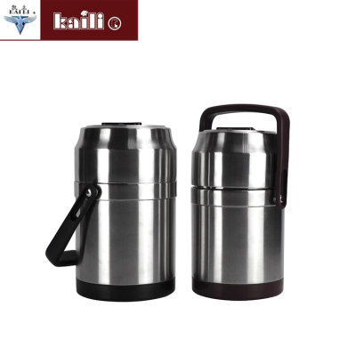 Stainless Steel Vacuum Pot with Handle Student Office Worker Portable Lunch Box Extra Long Insulation Large Capacity Bento Pot