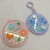 Color Painted Cartoon Pannier Bag Mirror Car Key Ring Key Ring Mirror Ornaments Cute Makeup Mirror Variety