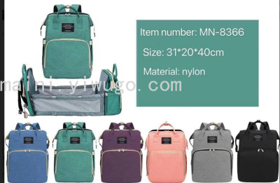 Mummy Bag Summer 2021 New Fashion Backpack Hand-Carrying Multifunctional Large Capacity Mom Baby Diaper Bag