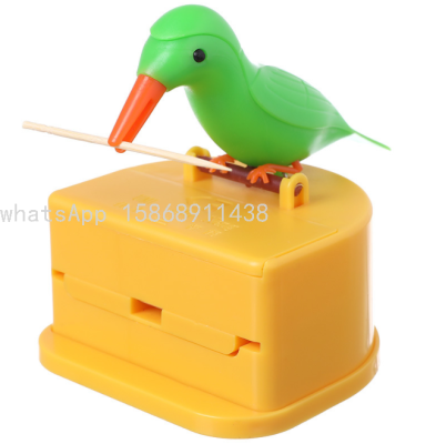 Creative Toothpick Box Press Type Bird-Shaped Toothpick Box Smart Toothpick Box