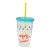 Stall Supply Watermelon Summer Ice Glass Plastic Cup Couple Internet Celebrity Ins Cup with Straw Portable Refrigeration Water Cup