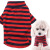 In Stock Wholesale Spring Pet Clothes Two-Legged Striped Stretch Cotton round Neck Cross-Border Cat Dog Clothes