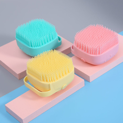 Cross-Border New Arrival Pet Shower Brush Silicone Soft Elastic Massage Brush in Stock Wholesale Dogs and Cats Cleaning and Beauty Products