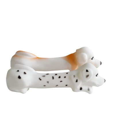 Dog Molar Teeth Cleaning Toy White Dog Colored Dogs Pet Dog the Toy Dog Sounding Toy Vinyl Dog Molar