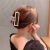 Metal Grip Rhinestone Pearl Barrettes Female Korean Hair Accessories Fairy Fashion Large Shark Clip Back Head Updo Hair Claw Grip