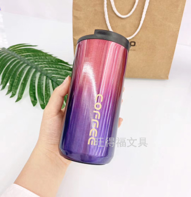 304 Stainless Steel Vacuum Cup Direct Drink Coffee Cup Handy Sealed Water Cup Vacuum Portable Vehicle-Borne Cup Outdoor Cup