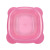 Factory in Stock PET Plastic Bowl Transparent Square Single Bowl Thick Non-Slip Food Basin Cat Bowl Wholesale Customizable Color