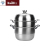 Double-Layer Composite Steel Steamer Double-Grate Multi-Purpose Steamer Thickened Household Steamed Buns Multi-Purpose Pot