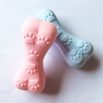 Pet Toy TPR Foam Bone Toy Solid Color Molar Bite-Resistant Dog Toy Wholesale Spot