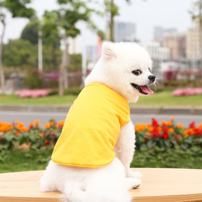 New Summer Pet Vest Cotton Comfortable Cool Breathable Dog Clothes in Stock Wholesale Pet Supplies