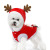 Spot Pet Clothes Red Plush Elk Santa Claus Pet Suit New Christmas Cat Dog Clothes