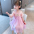 Hanfu Girls' Dress Summer Thin Short-Sleeved Tang Suit Baby Super Fairy Chinese Style Children's Summer Clothing Ancient Costume Jacket and Dress