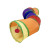 Spot Cat Toy Rainbow Color Tunnel Rolling Dragon Foldable Educational Pet Toy