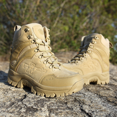 Outdoor Mid-Top Combat Boots Security Shoes Special Forces Field High-Top Desert Tactical Military Boots Combat Boots