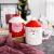 Creative Ceramic Christmas Cup with Cover with Spoon Cartoon Ceramic Cup Holiday Gift Mug