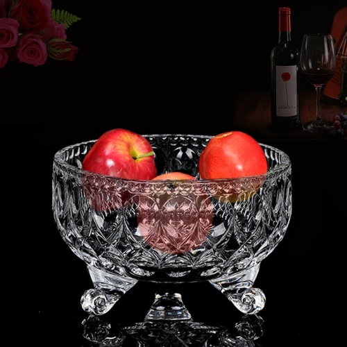 Crystal Glass Sugar Bowl Candy Bowl Kitchen Storage Jar storage Jar Fruit Basin Supply Plate Cube Sugar Jar 