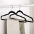 45cm Anti-Slip Traceless Multifunctional Sling Position Flocking Hanger Home Storage Clothes Hanger ABS Adult Hanger Wholesale