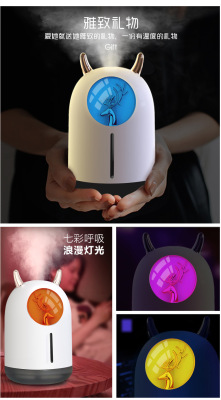 Menglu Humidifier 600ml Large Capacity Visual Water Level Mute Heavy Fog Hydrating New Gift Customization