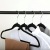 45cm Anti-Slip Traceless Multifunctional Sling Position Flocking Hanger Home Storage Clothes Hanger ABS Adult Hanger Wholesale
