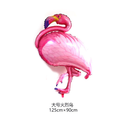 Flamingo Aluminum Balloon Pink Flamingo Floating Balloon Birthday Party Layout Large Cartoon