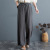 2021 Spring and Autumn New Artistic Cotton and Linen Women's Pants Loose Large Size Wide Leg Pants High-Waist Mopping Pants Trousers Linen Pants