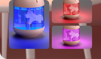 New Cute Pet USB Mini Humidifier Household Mute Small Desktop Bedroom Air Atomizing Creative Dream Horse