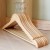 Adult Solid Wood Hanger Miscellaneous Wood First-Class Natural Color Clothes Hanger P66 Nail Rod Non-Slip Varnish Hanger Customized Logo Wholesale