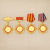 Customized Universal Blank Epidemic Medal Medal Medal Medal of Honor Badge Recognition Volunteer Staff Commemorative Medal