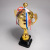 School Sports Meeting Metal Trophy Customized Youth Student Gold and Silver Copper Cup Golf Football Basketball Trophy