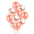 2.2 3.2G Rose Gold Rubber Balloons Birthday Party Wedding Decoration Rubber Balloons Exclusive for Cross-Border Wholesale