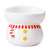 Xuebao High Foot Cat Bowl Cervical Protection Ceramic Cat Food Holder Anti-Tumble Black Chin Oblique Cat Water Bowl Pet Bowl