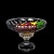 Crystal Glass Tall Fruit Bowl Plate Eight Treasures Tribute Plate Home Tea Table Decoration Creative Candy Plate