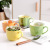 Creative Fruit Ceramic Cup Large Capacity Mug Coffee Cup Tea Cup Student Household Breakfast Cup