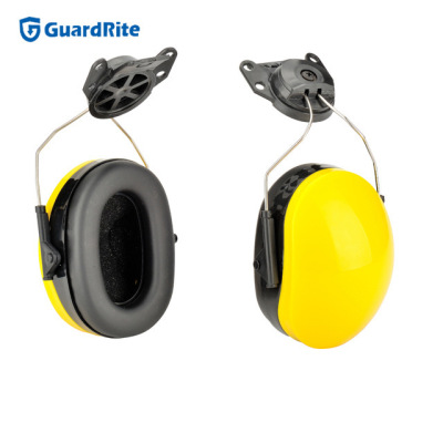 Factory Direct Supply ABS Plug-in Protective Earmuffs for Hearing Noise Reduction and Safety Helmet