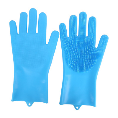 New Pet Dog Bath Gloves Silicone Bath Massage Hair Removal Gloves Pet Cat Cleaning Beauty Supplies