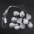 Cross-Border New Arrival Feather Curtain Wish Orbs Nordic Plug Electric Bulb round Beads LED Christmas Decorative Lights Outdoor String