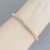 Korean Style Fashion Copper Micro Inlay Single Row Zircon Pull Bracelet Female Female Adjustable Size Pull Bracelet Cross-Border Hot Selling