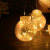 Cross-Border New Arrival Feather Curtain Wish Orbs Nordic Plug Electric Bulb round Beads LED Christmas Decorative Lights Outdoor String