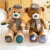 2021 New Mingren Home Top Hat Bear Plush Toy Doll Children Accompany Doll Holiday Gift Wholesale