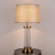 European Modern and Simple Crystal Glass Light Luxury Table Lamp Hotel Bedroom Floor Table Lamp