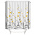 Amazon Cross-Border White Bottom Little Yellow Flower Shower Curtain Set Printing Shower Curtain Factory Wholesale Bathroom Curtain Shower Curtain