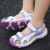 Girls' Closed Toe Sandals Summer 2021 New Children's Beach Shoes Outdoor Girl Sandals Medium and Large Kids Shoes Pink Purple