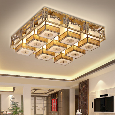 All Copper Solder European American New Chinese Living Room Bedroom Dining Room Chandelier Ceiling Lamp